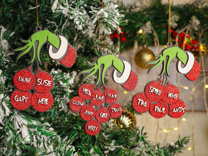 Grinch Personalized Name Ornament