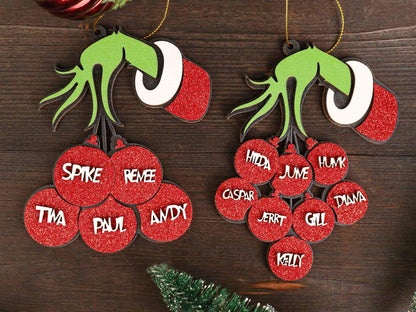 Grinch Personalized Name Ornament