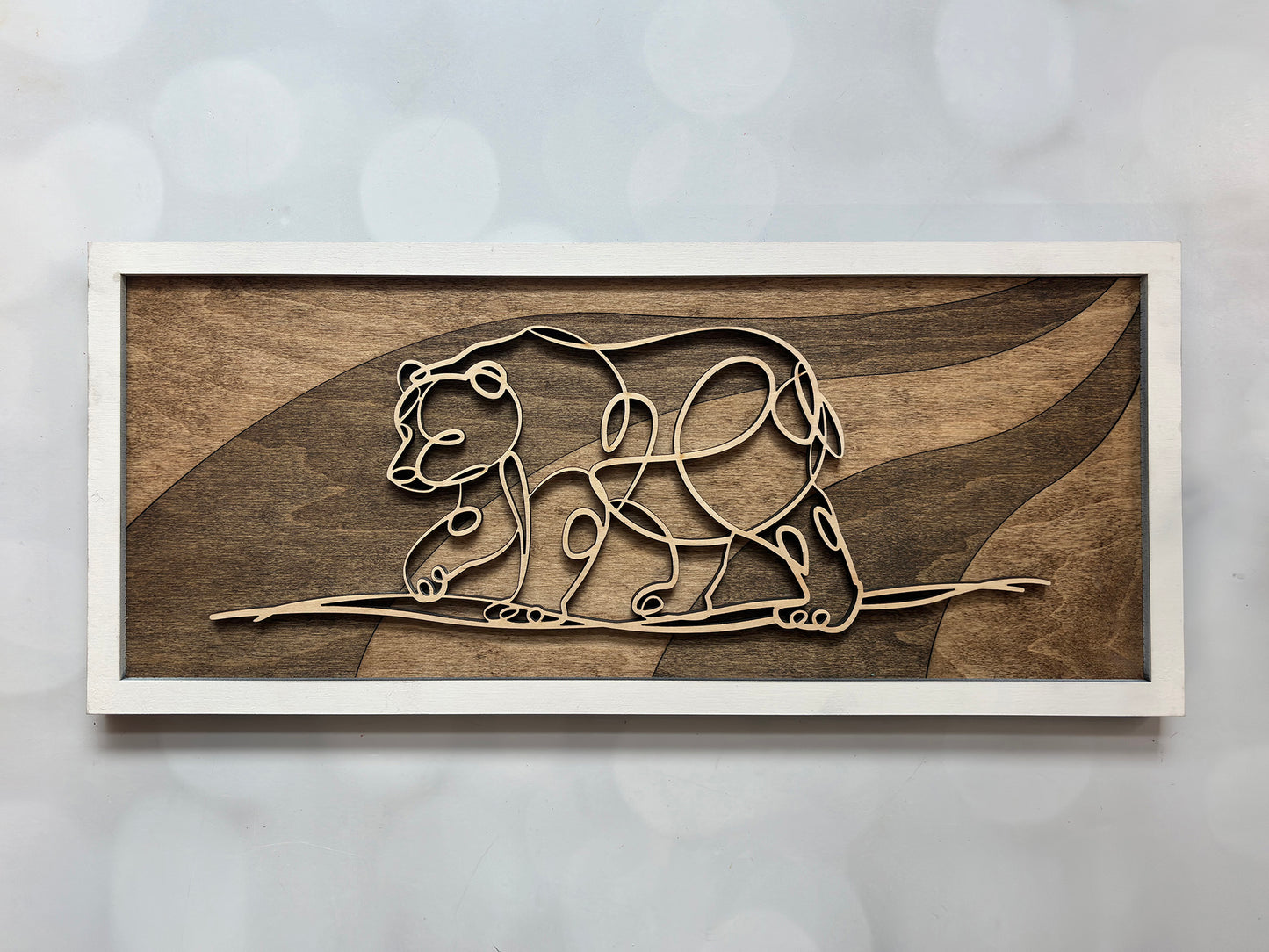 Wood Doodle Art Wall Decor