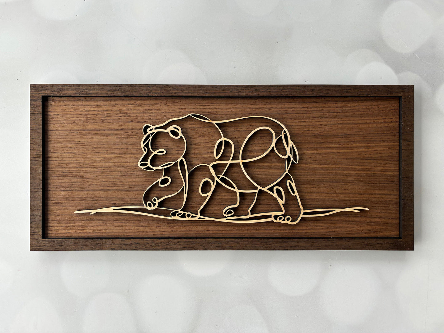 Wood Doodle Art Wall Decor