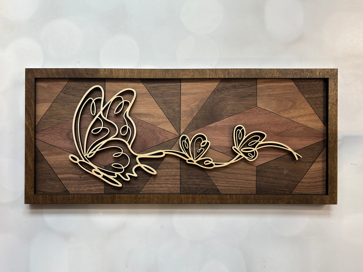 Wood Doodle Art Wall Decor