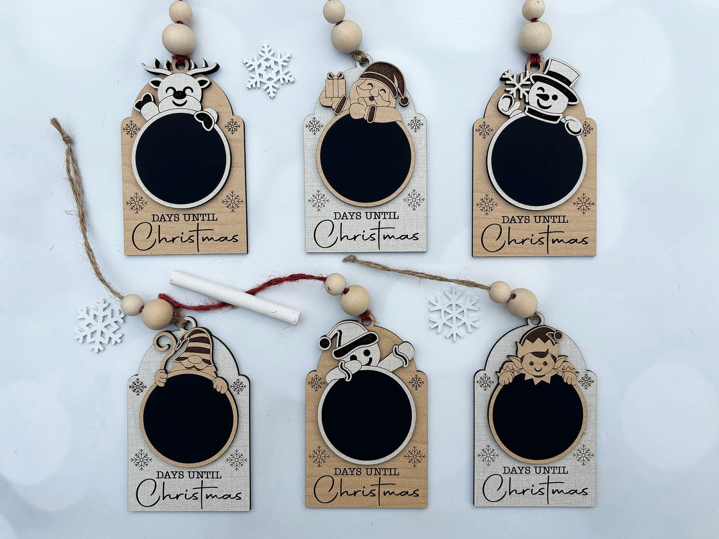 Christmas Countdown Chalkboard Ornament