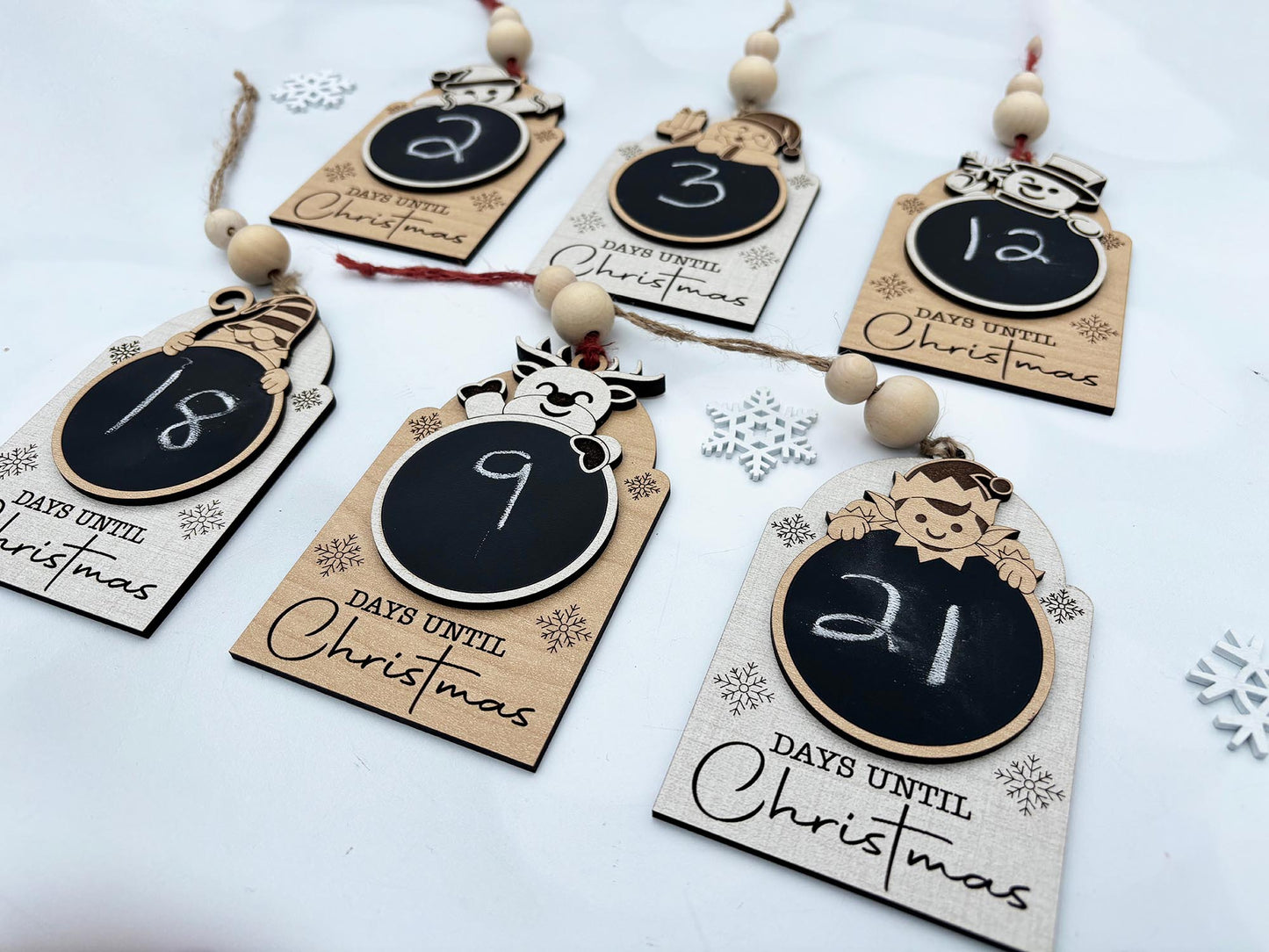 Christmas Countdown Chalkboard Ornament