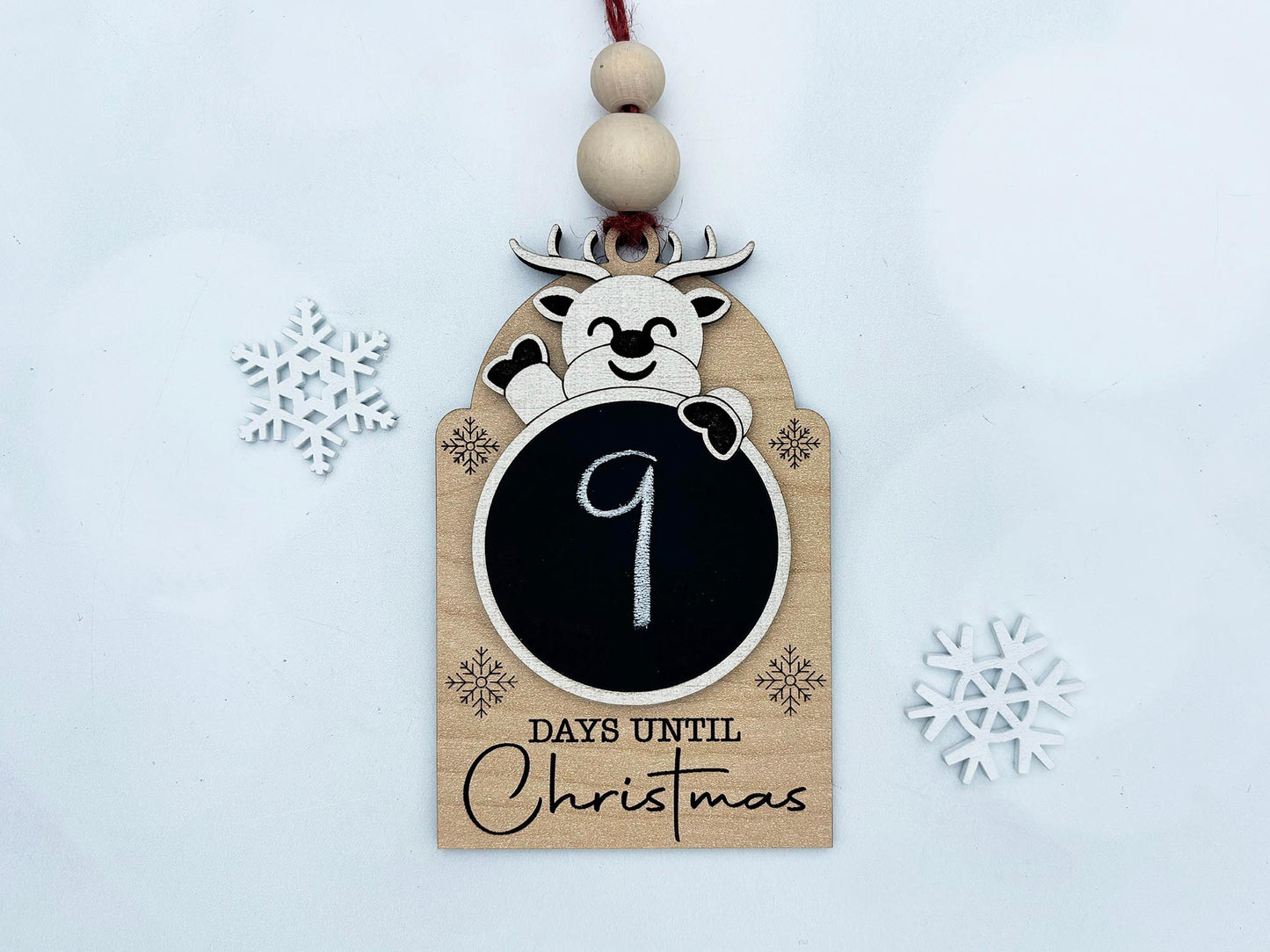 Christmas Countdown Chalkboard Ornament