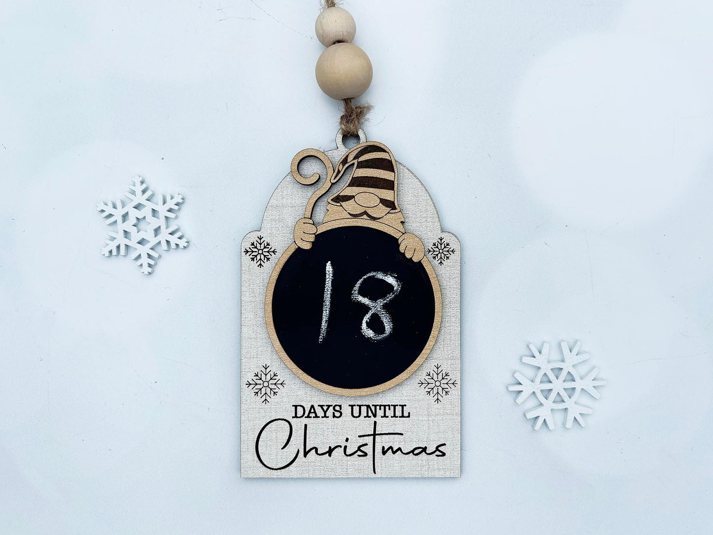 Christmas Countdown Chalkboard Ornament