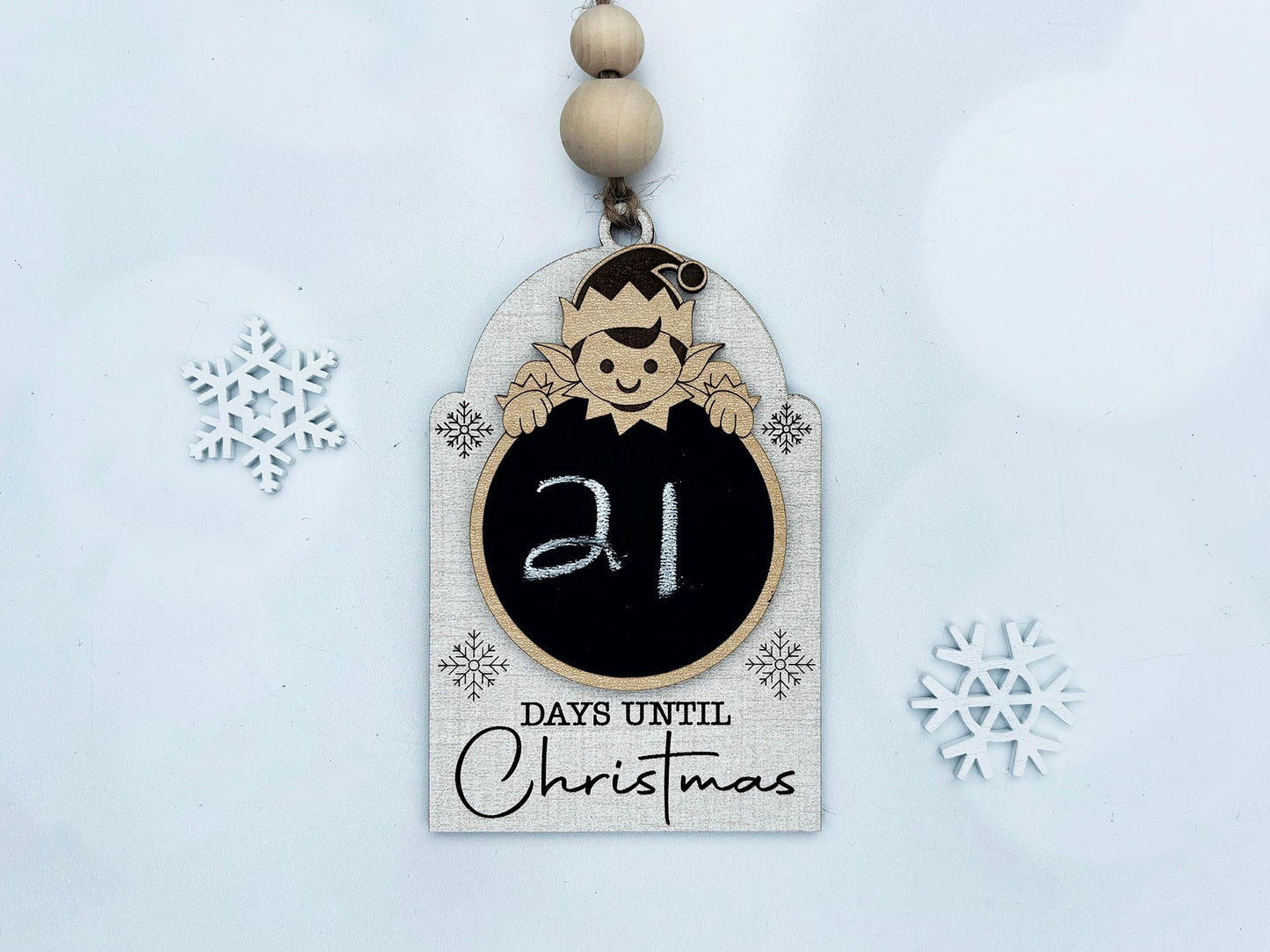 Christmas Countdown Chalkboard Ornament