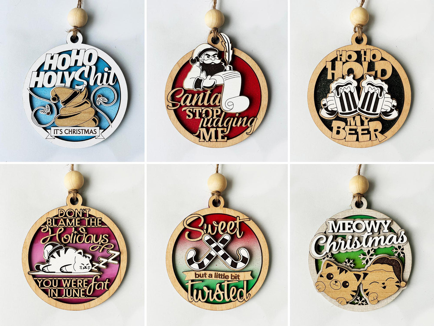 Fun & Sassy Cristmas Ornaments (PG)