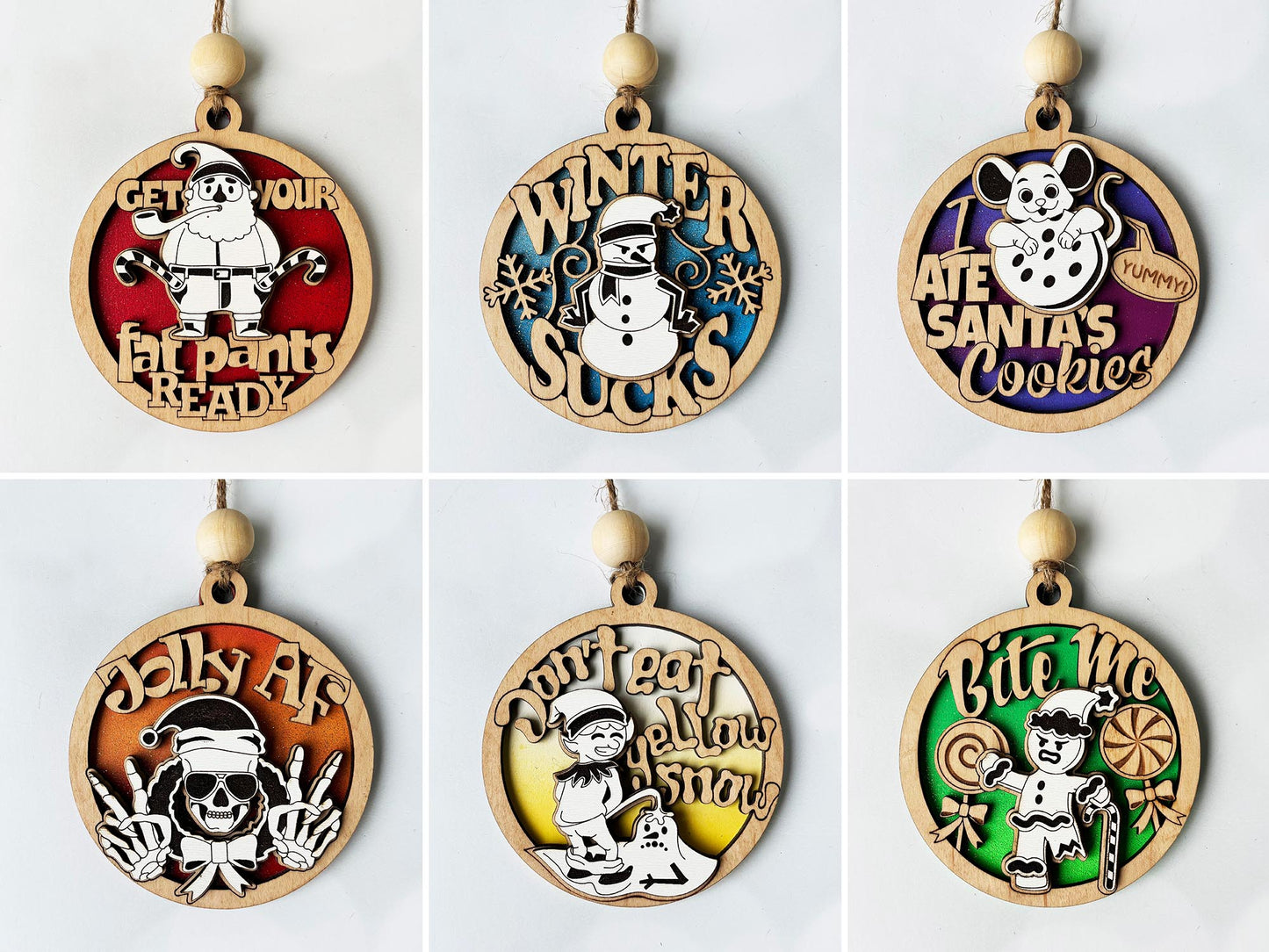 Fun & Sassy Cristmas Ornaments (PG)