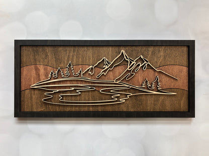 Wood Doodle Art Wall Decor