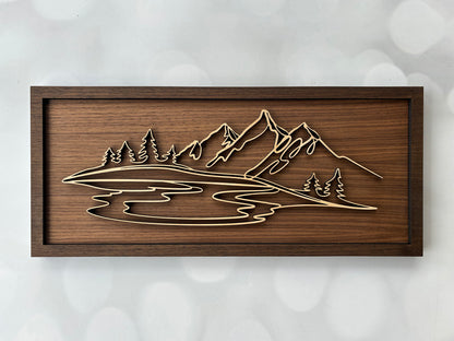 Wood Doodle Art Wall Decor