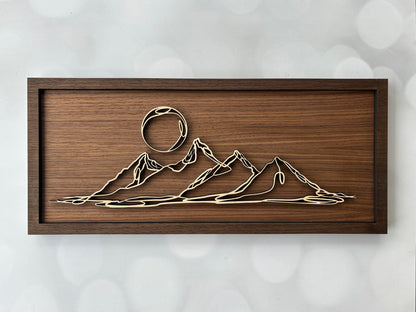 Wood Doodle Art Wall Decor