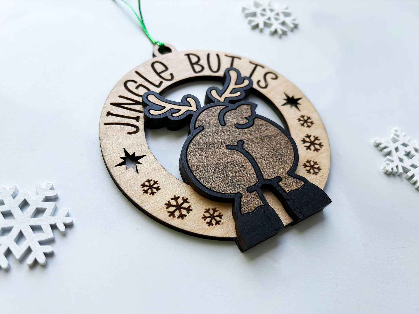 Jingle Butts Funny Wood Ornaments