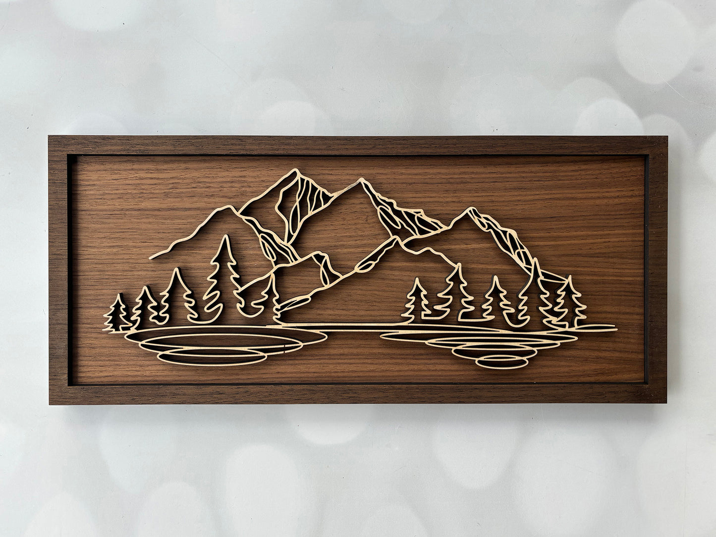 Wood Doodle Art Wall Decor