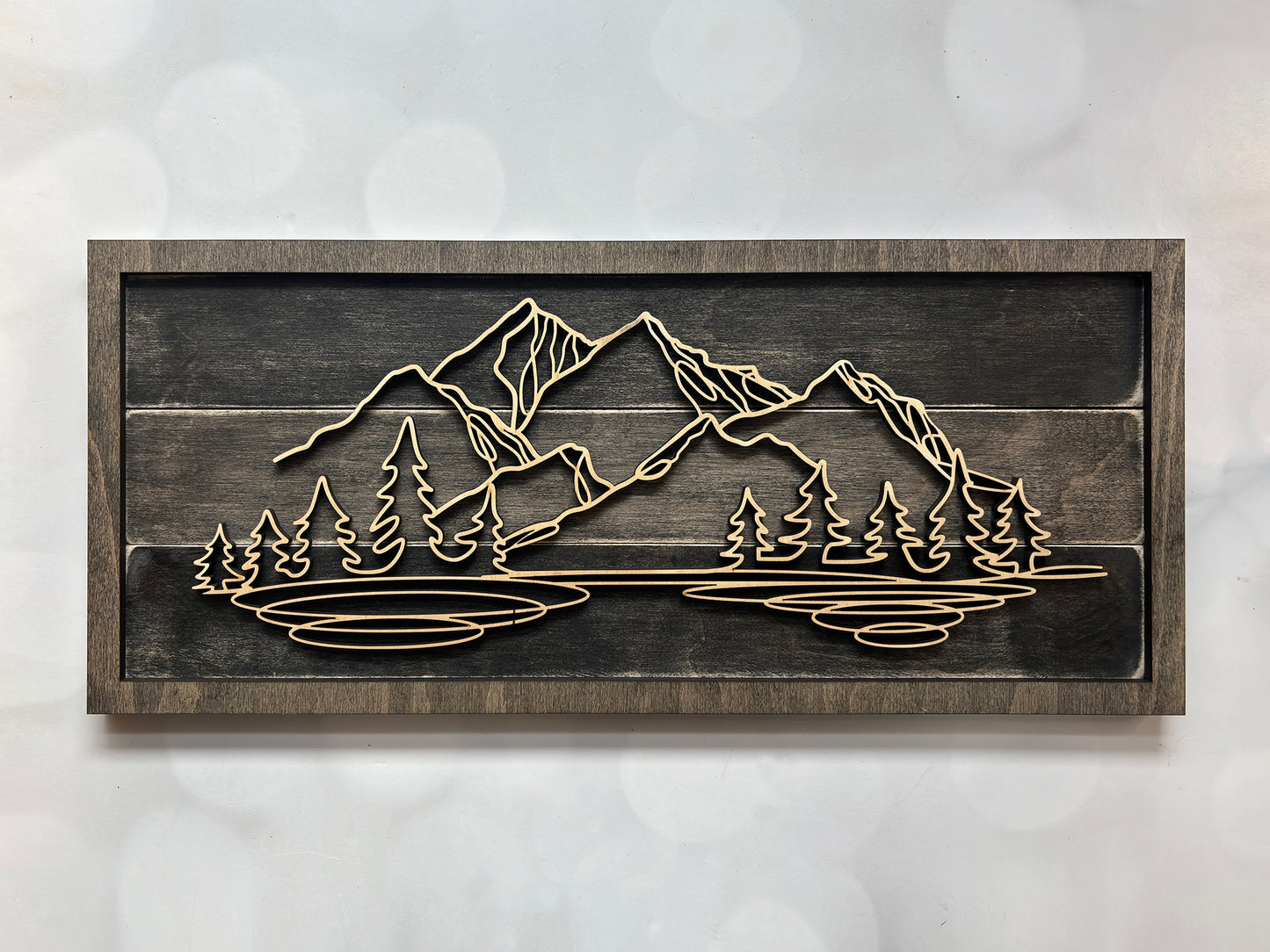 Wood Doodle Art Wall Decor