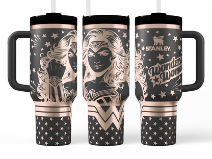 Wonder Woman Themed 40 oz Quencher Tumbler