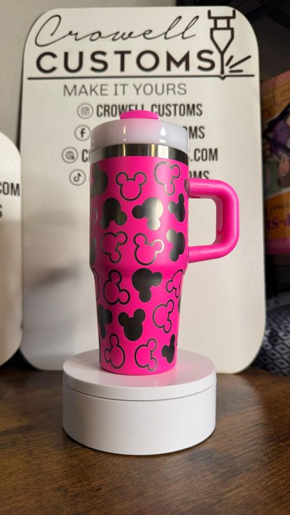 Disney Mickey Mouse Ear Pattern 14oz Mini Quencher Tumbler