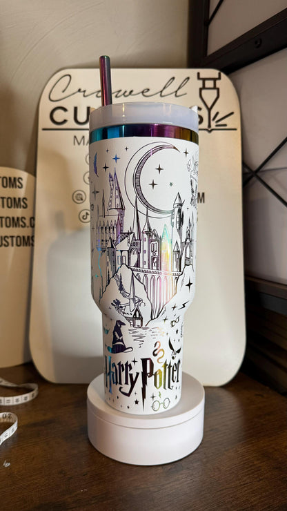 Harry Potter Hogwarts Theme 40oz Quencher Tumbler