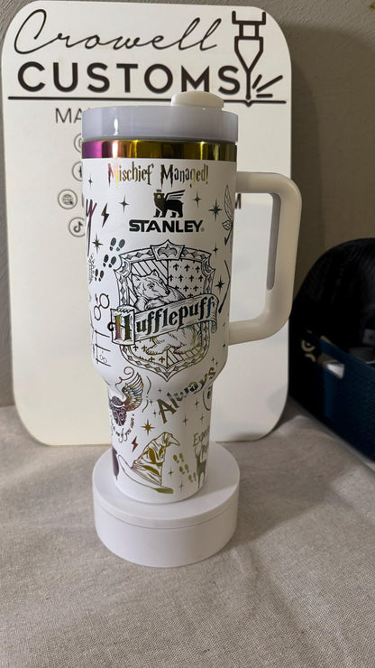 STANLEY! Hufflepuff! Harry Potter Hogwarts House 40oz Stanley H2.0 Quencher Tumbler (V2)