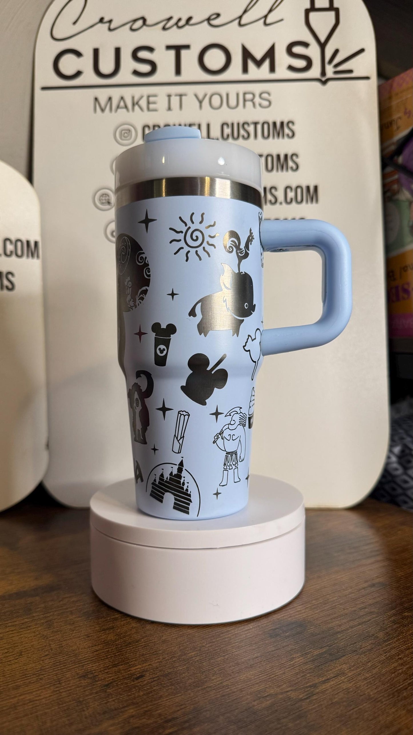 Disney Mickey Mouse Ear Pattern 14oz Mini Quencher Tumbler