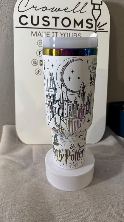 Harry Potter Hogwarts Theme 40oz Quencher Tumbler