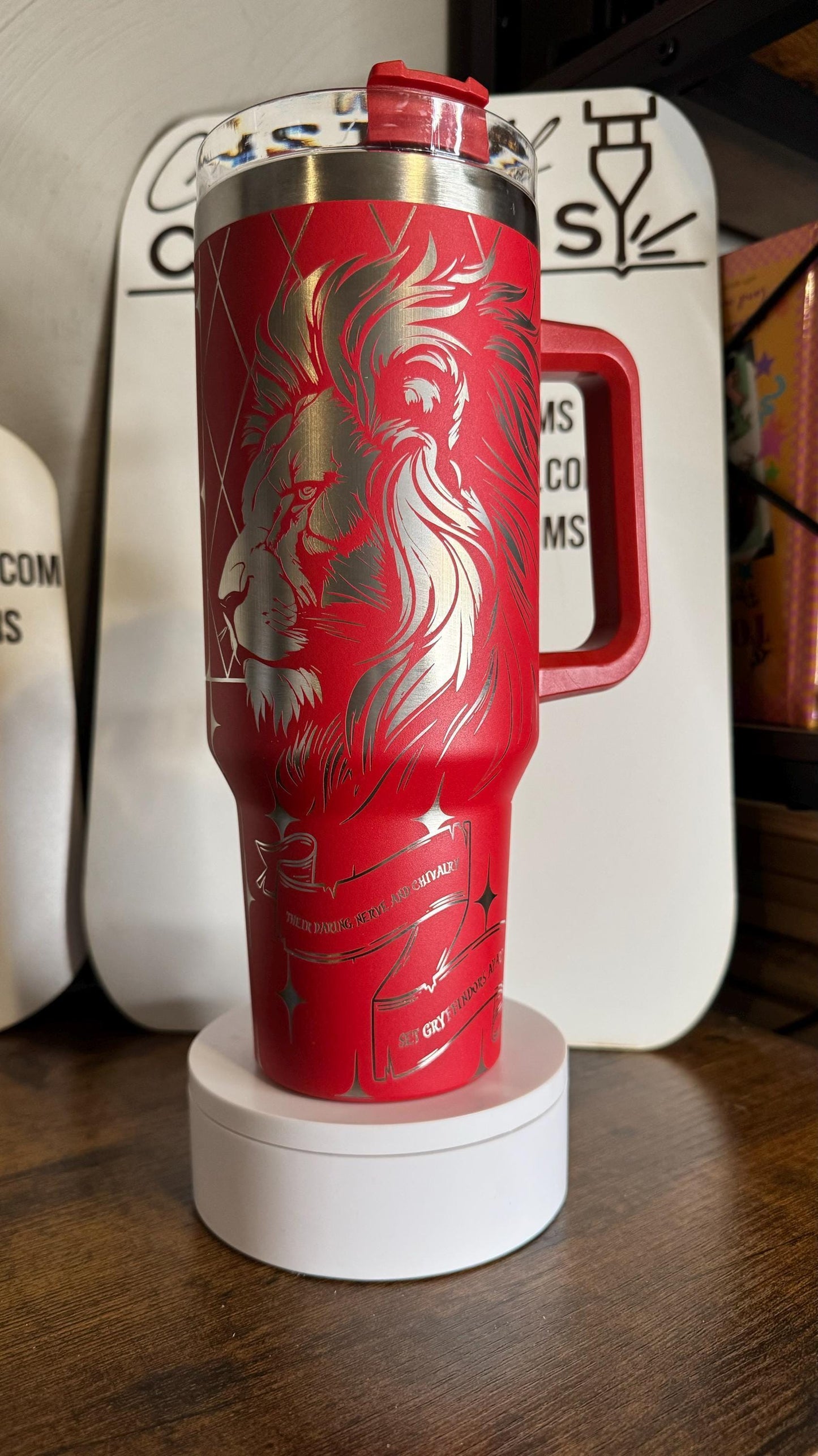 Gryffindor! Harry Potter Hogwarts House 40oz Quencher Tumbler (V1)