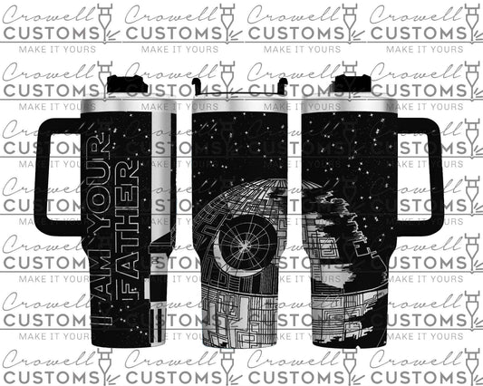 I AM YOUR FATHER! - Darth Vader Star Wars Customizable Father's Gift 40oz Quencher Tumbler