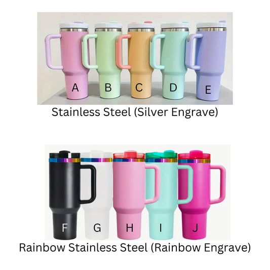 Blank 40 oz Tumblers - Over 35 Colors! (Stanley Dupe)