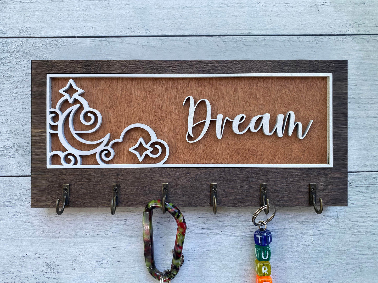 Decorative Key Hangers / Signs- Multilayer, Wood