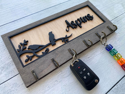 Decorative Key Hangers / Signs- Multilayer, Wood