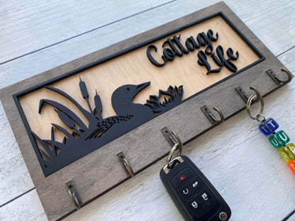 Decorative Key Hangers / Signs- Multilayer, Wood