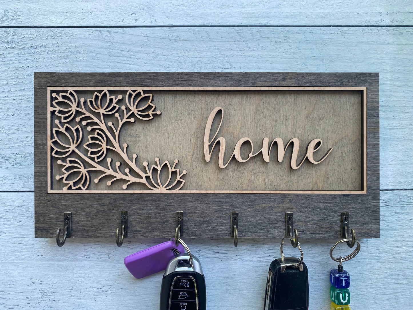 Decorative Key Hangers / Signs- Multilayer, Wood