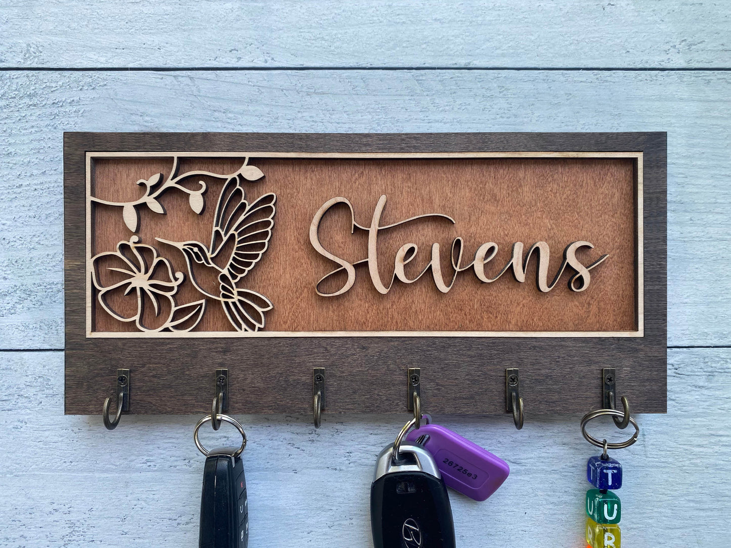 Decorative Key Hangers / Signs- Multilayer, Wood