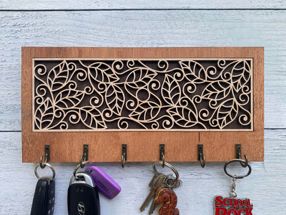 Decorative Key Hangers / Signs- Multilayer, Wood