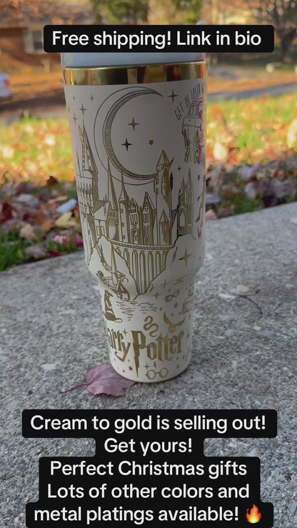 Harry Potter Hogwarts Theme 40oz Quencher Tumbler