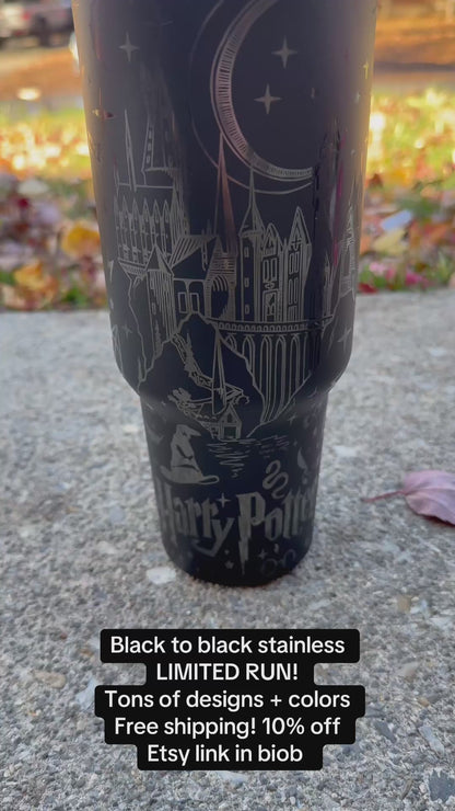 Harry Potter Hogwarts Theme 40oz Quencher Tumbler